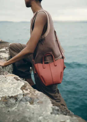 Cyme Tote Nano Edition Textured Terracotta