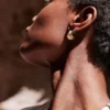 Eroz Stud Earrings Edition 24 carat gold gilded