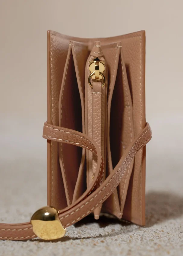 Kayé Card Holder Edition Textured Duo Camel