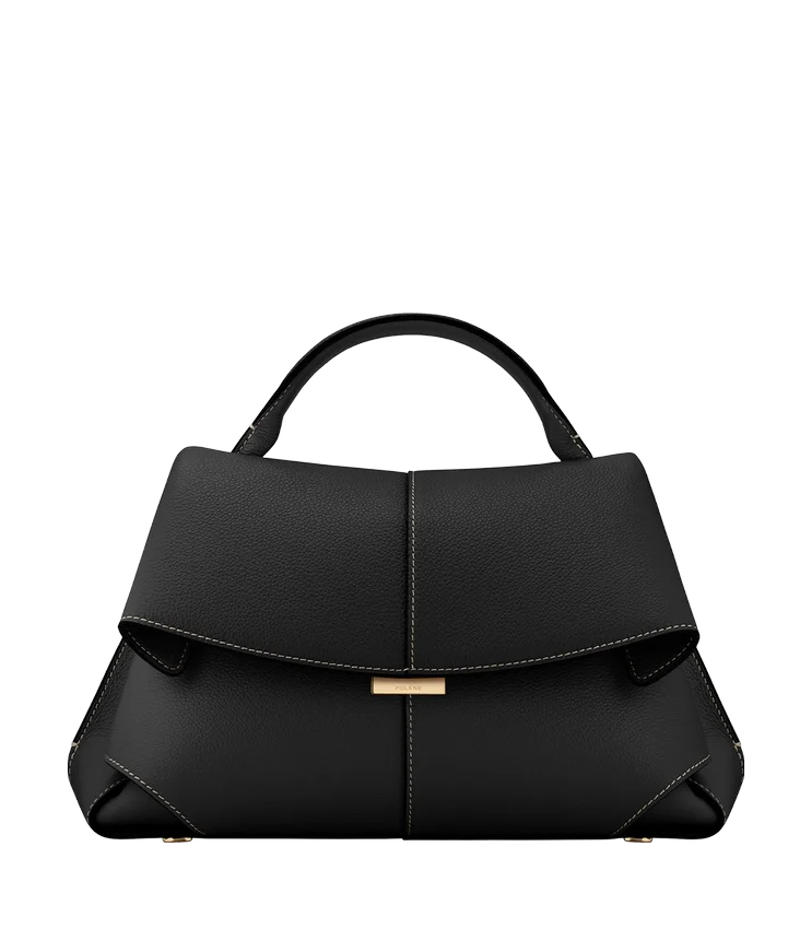 Mokki Edition Textured Black with Ecru Stitching