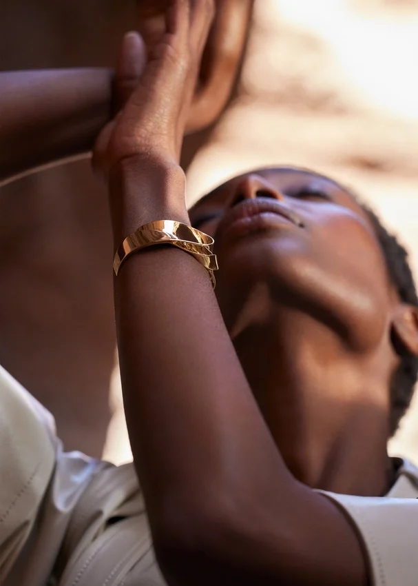 Éole Cuff Edition 24 carat gold gilded