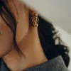Éole Wavy Hoop Earrings Edition gilded