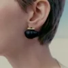 Téré Stud Earrings Edition Black Marble